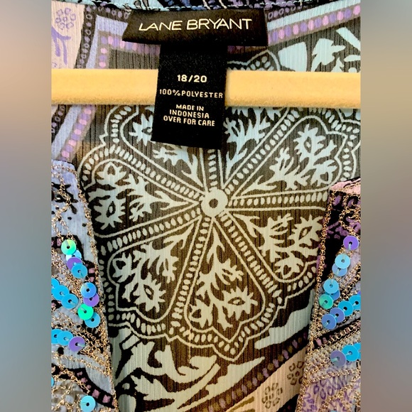 Lane Bryant Paisley Blouse - Picture 8 of 9